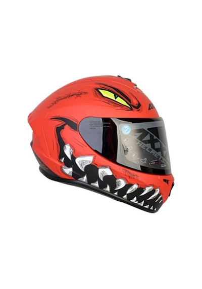 Axxis Draken Forza A5 Matt Red Full Face Motosiklet Kaski-49255