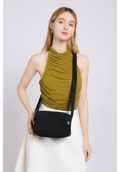 Smart Bags Günlük Küçük Boy Su Geçirmez Hafif Krınkıl Kumaş Kadın Omuz Çantası Buz Gri