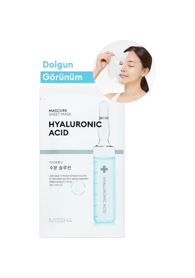 Missha Hyalüronik Asit İçerikli Nemlendirici Yaprak Maske 1 Adet Mascure Hydra Solution Sheet Mask