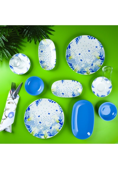 Aryıldız Blue Mimosa 19 Parça 4 Kişilik Kahvaltı Takımı Çok Renkli