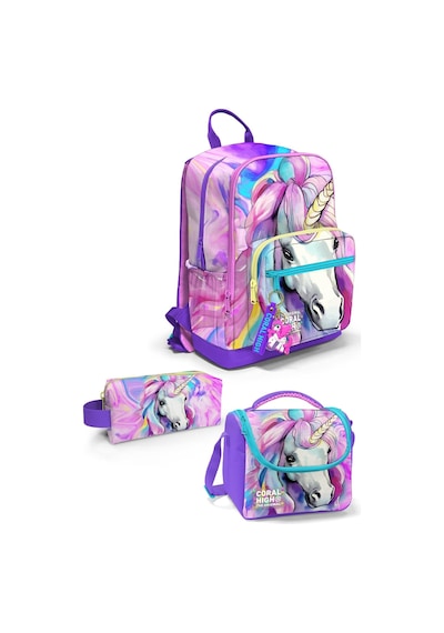Coral High Unicorn 3'lü Okul Çanta Seti Set0123634
