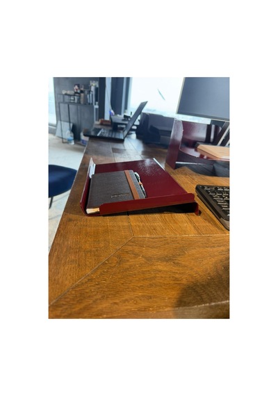 Ofis Düzenleyici Monitör Standı Evrak Rafı Kartvizitlik Ofis Seti Bordo - 867692967 Bordo