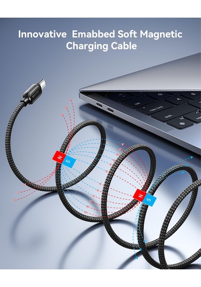 Usb C'den Usb C'ye Şarj Kablosu 100w, Manyetik Spiral Kablo, Pd Hızlı Şarj Protokolleriyle Uyumlu, Usb2.0 480mb/s'de Veri Aktarımını Destekler, Siyah 1m, İ-phone 15 İle Uyumlu Vb. Usb C'den Usb C'ye Şarj Kablosu 100w, Manyetik Spiral Kablo, Pd Hızlı Şarj Protokolleriyle Uyumlu, Usb2.0 480mb/s'de Veri Aktarımını Destekler, Siyah 1m, İ-phone 15 İle Uyumlu Vb.