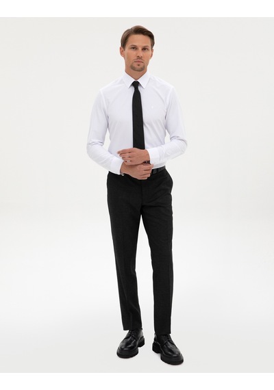 Pierre Cardin Beyaz Slim Fit Uzun Kollu Basic Gömlek 50325338-vr013
