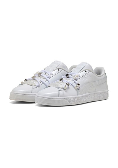 Puma Suede Bloom Patent Wns Kadın Günlük Ayakkabı 40900101 Beyaz