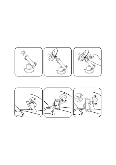 Kuulaa Gravity Suction Cup Teleskopik Cep Telefonu Araç Tutucu (445634507)