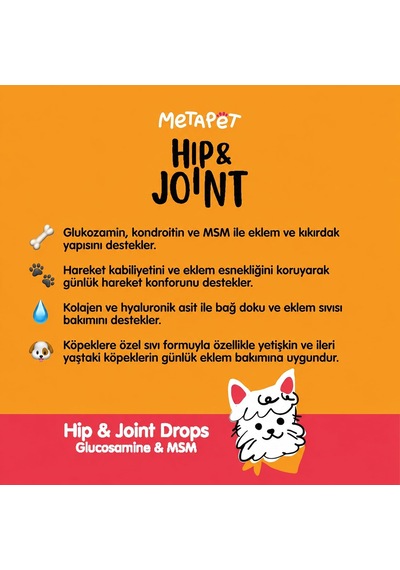 Tr Köpekler İçin Eklem Sağlığı Tamamlayıcı Glukozamin Damlası 50 Ml