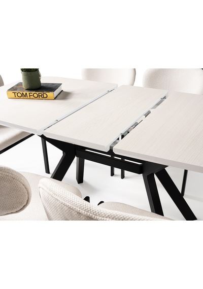 Venedik Mdf Açılır Mutfak Masası 80x130cm Siyah Venedik Mdf Açılır Mutfak Masası 80x130cm Siyah