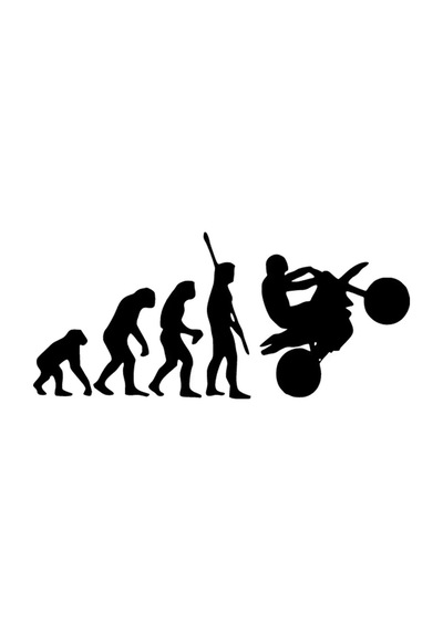 Homo Sapien Motor Sticker 10 X 4 Cm