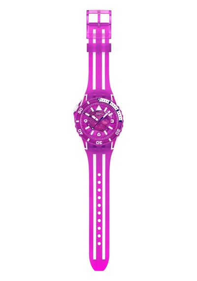 Swatch Sscu09p100 Flower Hat Kol Saati Pembe