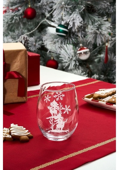 Karaca  New Year Yılbaşı Snowflake Meşrubat Bardağı 590 Ml