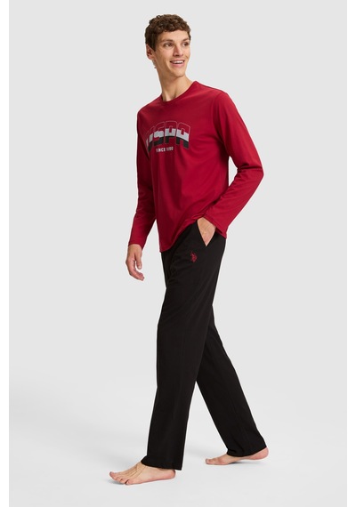 U.S. Polo Assn. Erkek Bordo Pijama Takımı 50333258-vr014
