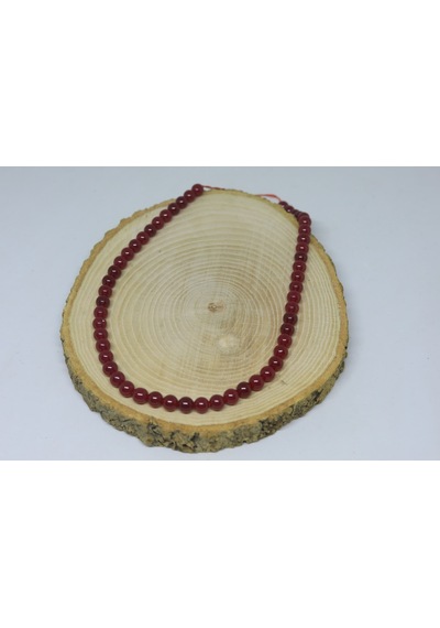 Yakut Taşı Yarım Dizi 7.5 MM 18 CM Siyah