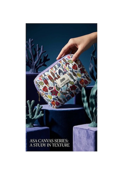 Özel Seri Mini Boy Makyaj Çantası,%100 Pamuk Kanvas Kumaş,fermuarlı Kozmetik Çantası,19,5x12,5x7 Cm