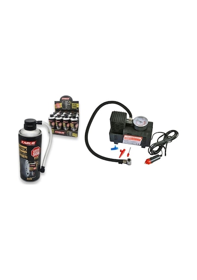 2 Li Oto Lastik Acil Set Kompresör + Lastik Tamir Kiti
