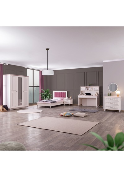 Genç Odası, Ezgi Lüx Genç Odası Takımı, 5 Modül Beyaz