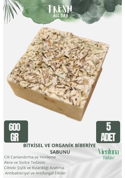 Vienluna Biberiye Sabunu 5 x 600 G