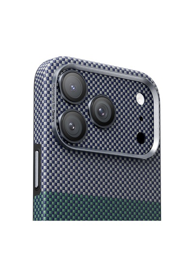 Apple Uyumlu   iPhone 17 Pro Benks Armorwarrior Aurora Serisi Kevlar Kamera Lens Koruyucu Mavi