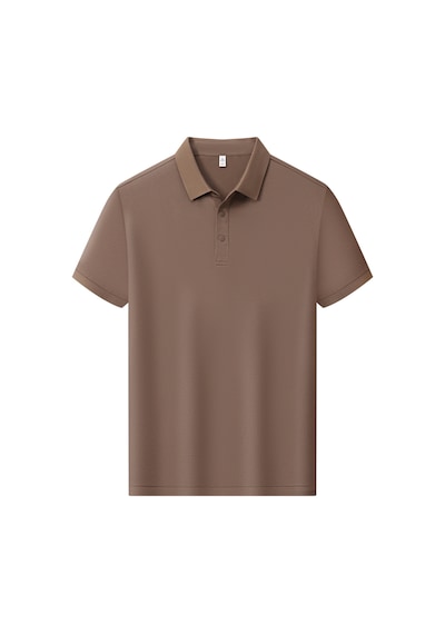 New Performance.arw98295.serintutan-antibakteriyel-yüksek Kalite.çıtçıtlı Polo T.shirt Kahve