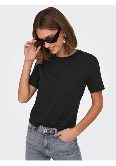 Only Jdyrex S/s Top Jrs Siyah Kadın T-shirt 15344612 Siyah