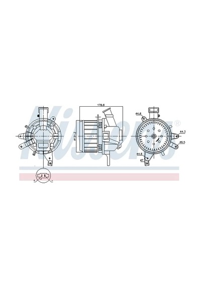 Kalorifer Motoru - Fiat 500 - Nıssens-87396