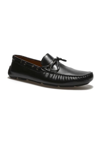 Sıyah Oxford Klasik Erkek Giuseppe Mengoni Mo-7810-7574 Gıuseppe Mengonı Siyah Antik Null Siyah