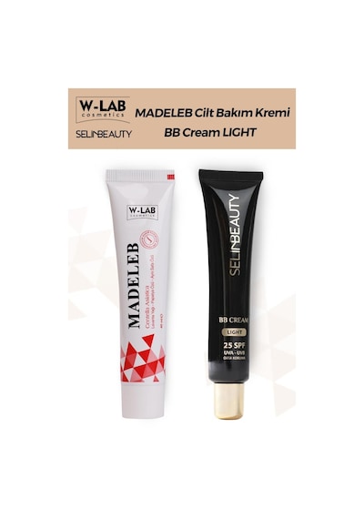 W Lab Madeleb Krem 40 Ml + Selin Beauty Bb Cream Spf25 Light 40ml