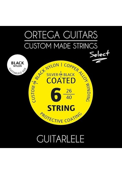 Ortega Gtlsbk Black Nylon Select Guitarlele Teli 026/.040 106052160003