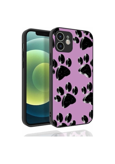 Apple Uyumlu iPhone 12 Kılıf Desenli Kamera Korumalı Parlak Zore Nora Kapak NO3