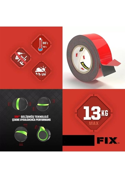 Extra Güçlü Montaj Bandı 19mm X 5m