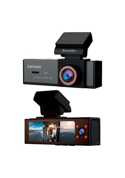 Araç İçi Kamera 1080p Dokunmatik Wifi Ön İç Ve Arka Araç Kamerası Q7 7302 Siyah