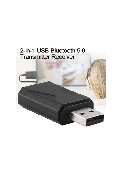 Usb Bt 5.0 Handsfree Kablosuz Verici Alıcı Stereo Ses Adaptörü Da