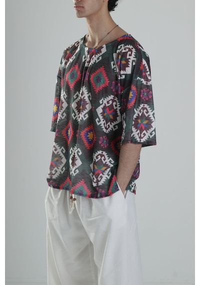 Cocopelli Etnik Desenli T-shirt Coc2258 Çok Renkli