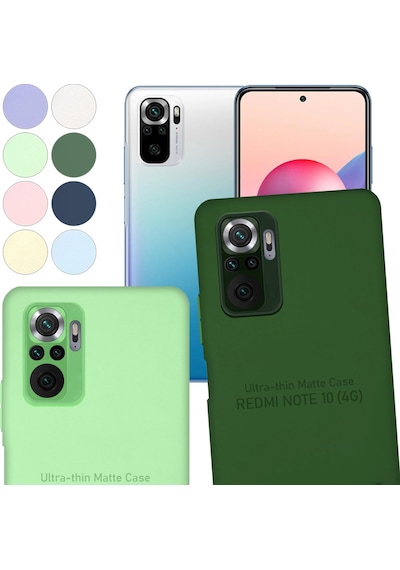 Xiaomi Redmi Note 10 4G Kılıf Kamera Korumalı Mat Ultra İnce Kapak