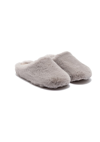 Twigy Stone Kadın Peluş Ev Terliği Koyu Bej 37/41