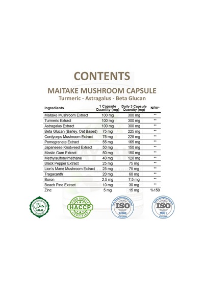 Gökçek Şifa Maytake (Maitake Mushroom Capsule) 60 Kapsül