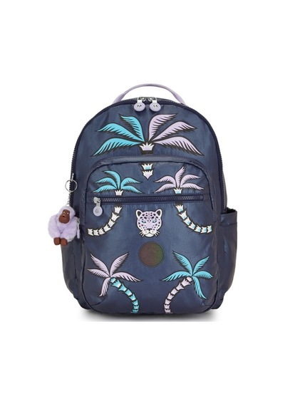 Kipling Kıplıng Seoul Büyük Boy Sırt Çantası Mavi Admıral Bl Palm Mavi