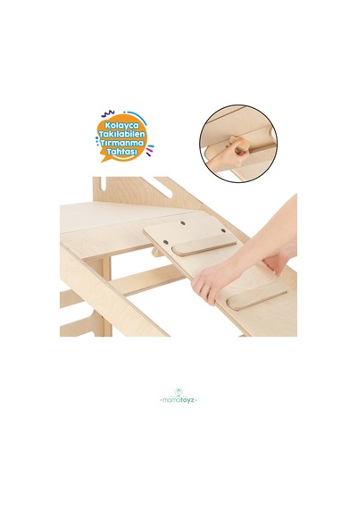 Sleepy Ahşap Montessori Yatak 70x140 Cm Kaydıraklı, Tırmanma Tahtalı, Salıncaklı, Yazı Tahtalı, Masalı Çocuk Yatağı Sleepy Ahşap Montessori Yatak 70x140 Cm Kaydıraklı, Tırmanma Tahtalı, Salıncaklı, Yazı Tahtalı, Masalı Çocuk Yatağı