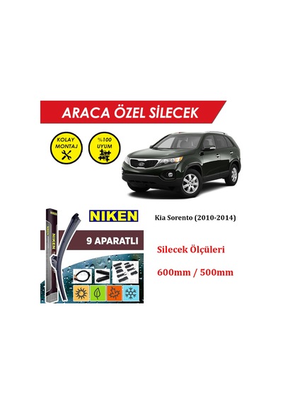 Kia Sorento Ön Cam Silecek Takımı 2010-2014
