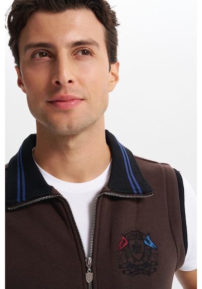 AR-MA Arma Erkek Slim Fit Örme Basic 3 İplik Şardonlu Dik Yaka Yelek %70 Pamuk %30 Polyester K5yyo9476 Kahverengi AR-MA Arma Erkek Slim Fit Örme Basic 3 İplik Şardonlu Dik Yaka Yelek %70 Pamuk %30 Polyester K5yyo9476 Kahverengi