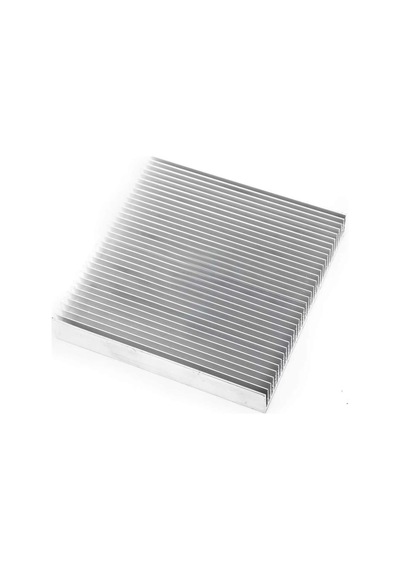 Alkatronik 10cm X 10cm X 1.8cm Alüminyum Metal Soğutucu Blok Radyatör Peltier Isı Düşürücü Amfi Standart