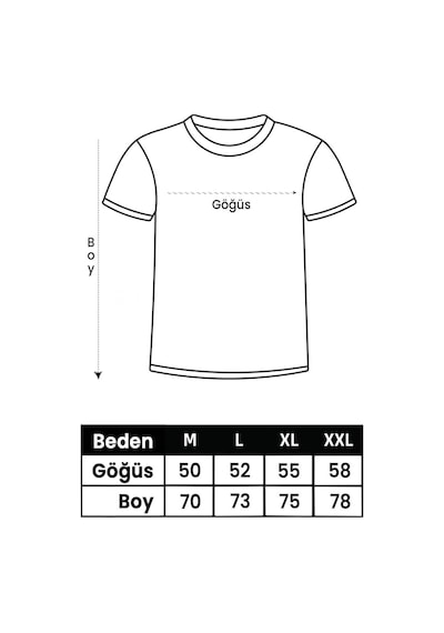 Medinenur Unisex Just Be Cool Baskılı Tshirt Gri