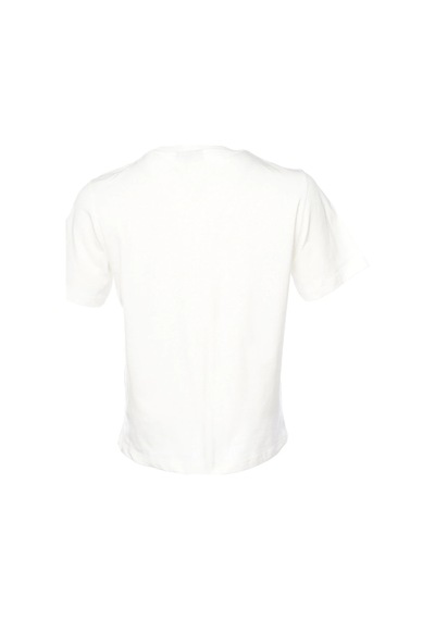 Hummel T-ıc Icona Boxy Unity Kadın Beyaz Yuvarlak Yaka Tişört 911867-9003