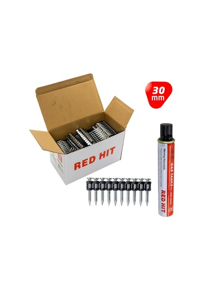 Red Hit Gzt-30 Çelik Zemin Çivisi 30 Mm Gaz Dahil 1000li Paket