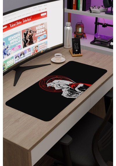 Fullmetal Alchemist Anime V5 - 70x30 Xl Gaming Kauçuk Kaymaz Taban Mouse Pad Fare Altlığı