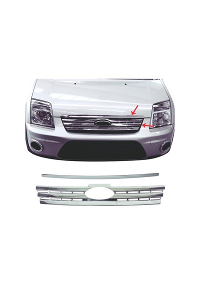 Ford Connect Krom Ön Panjur 2pcs P.çelik 2009-2014 Arası