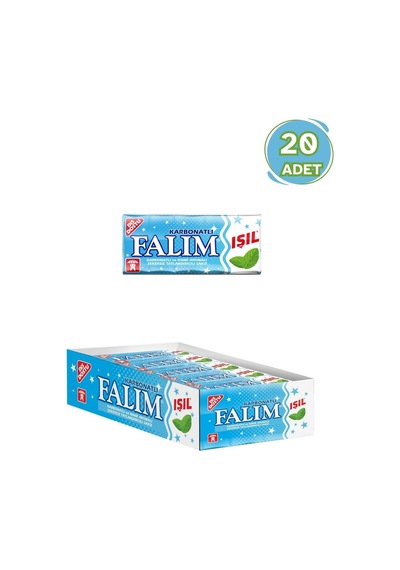 Falım Işıl Nane Aromalı Sakız 8 Gr - 20 Adet