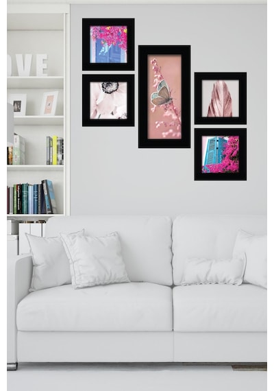 Collage Style 5 Parçalı Mdf Tablo Atf277 Çok Renkli - 713705332 Çok Renkli