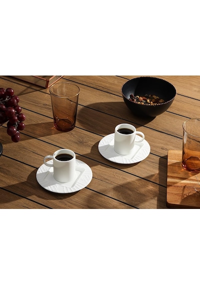 Superior Bone Porcelain Elix 2 Kişilik Kahve Takımı 85cc Çok Renkli