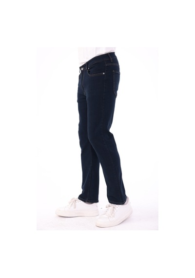 Blayn Jeans Erkek Tint Efekt Diz İzi Yapmayan Pamuklu Esnek Denim Jean Kot Pantolon Regular Kalıp Koyu Zift